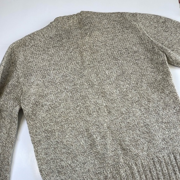 Woolrich Vintage Wool Blend Cable Knit Sweater Size L Women’s Crewneck Beige - Picture 10 of 16